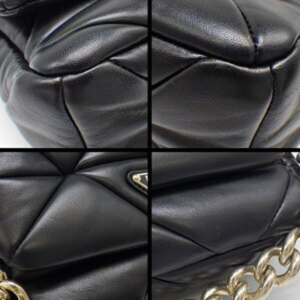 Prada Spectrum Patchwork Quilted Shoulder Bag Bla… - image 8